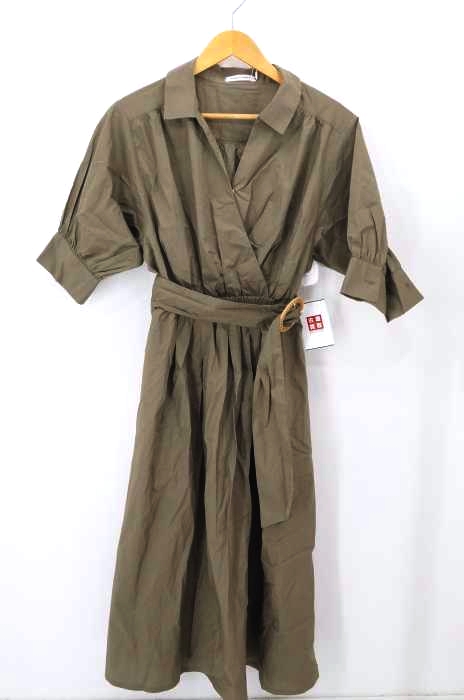 natural couture(ナチュラルクチュール) 切替コットンシャツワンピース レディース ワンピース