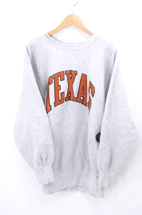 Champion（チャンピオン） 90S USA製 刺繍タグ REVERSE WEAVE TEXAS カレッジラバープリントスウェット メンズ トップス