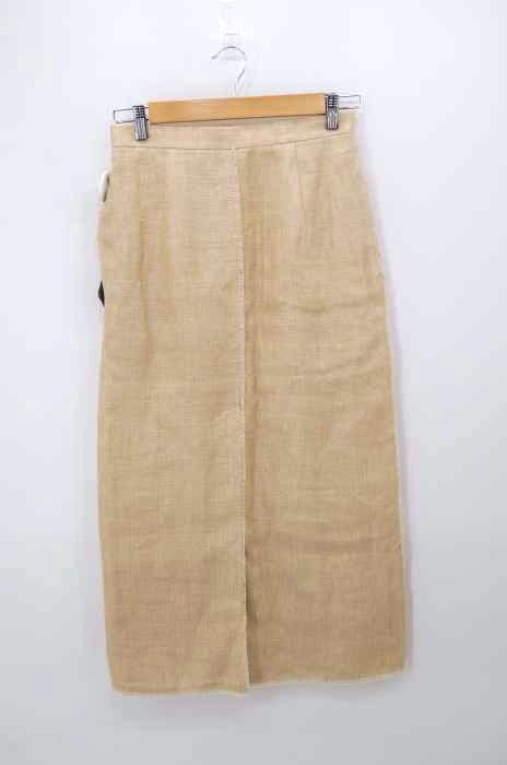 AURALEE（オーラリー） 20SS LINEN DOUBLE FACE FRINGE SKIRT レディース スカート