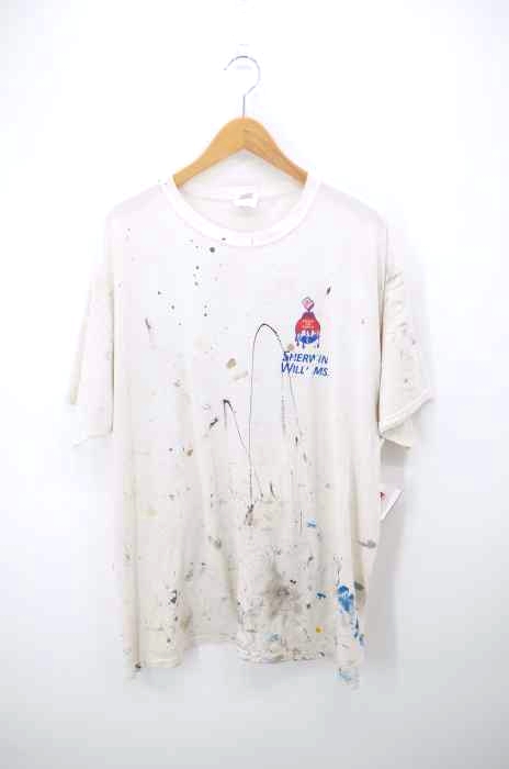 USED古着（ユーズドフルギ） sherwin williams ペンキ加工 クルーネックtシャツ メンズ トップス