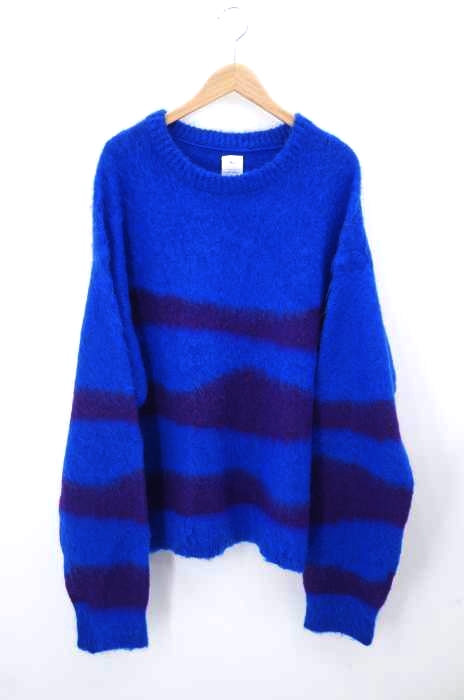 Name.（ネーム） WAVE STRIPED モヘアニットセーター メンズ トップス