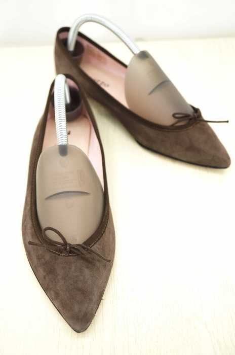 repetto(レペット) ポインテッドトゥフラット スウェードパンプス レディース シューズ