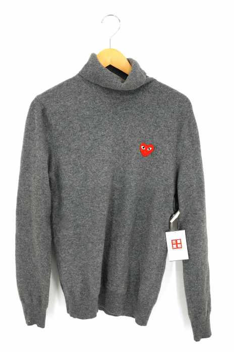 PLAY COMME des GARCONS （プレイコムデギャルソン） ハートロゴハイネックニット メンズ トップス