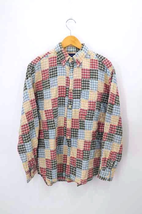 J.CREW（ジェイクルー） 90S パッチワーク長袖BDシャツ メンズ トップス