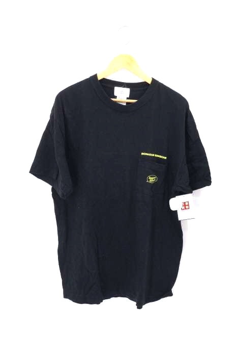 bonjour bonsoir（ボンジュールボンソワール） ロゴプリントポケットTシャツ メンズ トップス