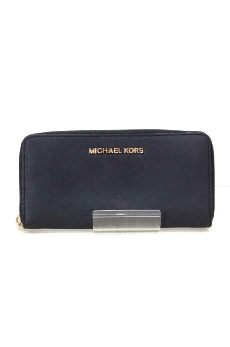 MICHEL KORS（マイケルコース） ロゴプレート ラウンドジップ長財布 レディース 財布・ケース