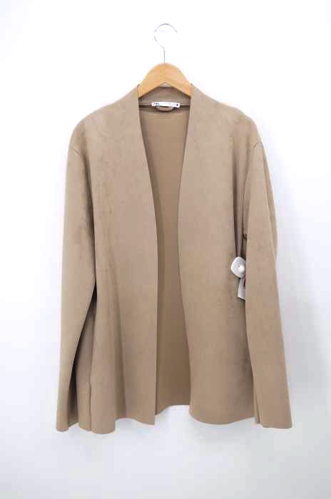 ZARA（ザラ） フェイクスウェードボタンレスジャケット レディース トップス
