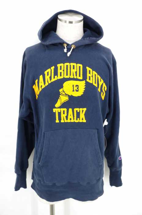 Champion (チャンピオン) 90S REVERSE WEAVE カレッジロゴプルオーバーパーカー メンズ トップス