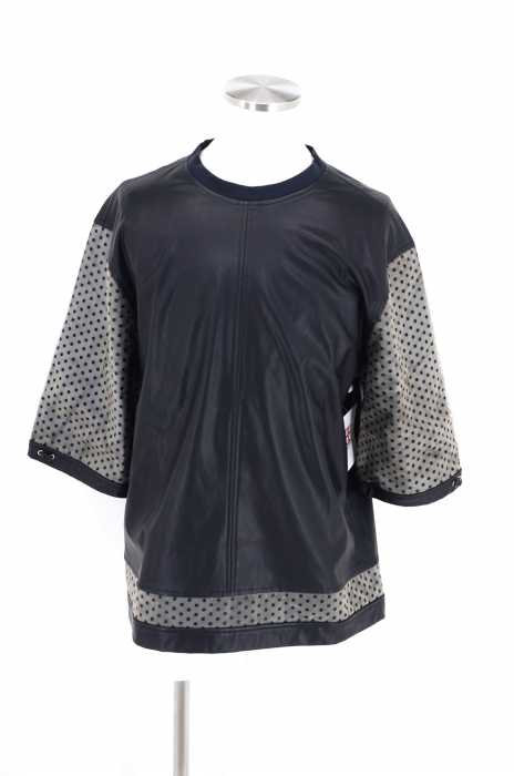 J’AI MAL A LA TETE (ジェマララテート) baseballshirt soft faux leather メンズ トップス
