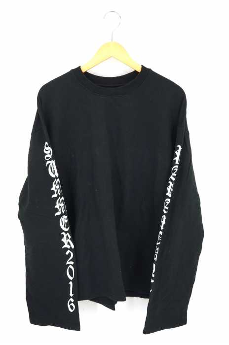 USED古着  （ユーズドフルギ） アーティストコラボ ロングスリーブTEE 梵字 メンズ トップス