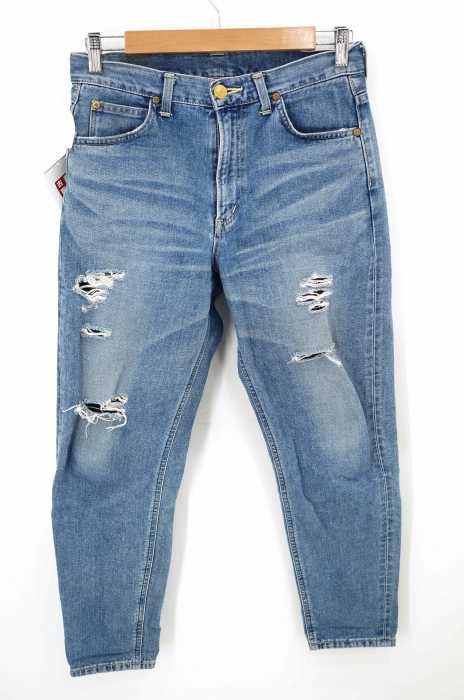 Lee （リー） ルーズテーパードクラッシュデニム レディース パンツ