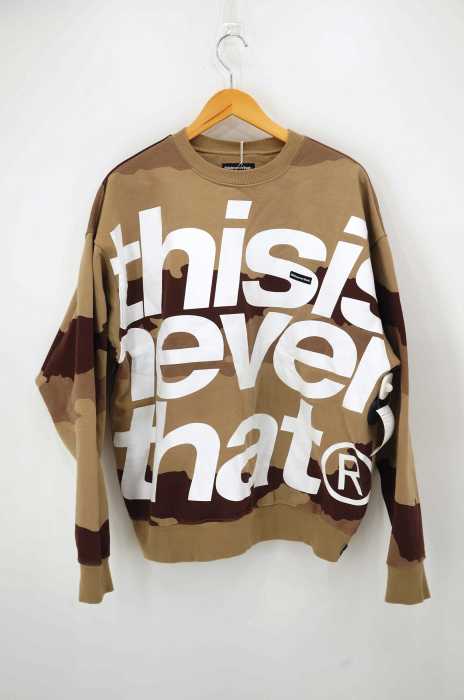 thisisneverthat(ディスイズネバーザット) 3 LINES Logo Crewneck Camo メンズ トップス