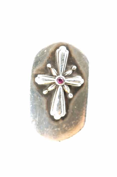 USED古着 (ユーズドフルギ) SILVER クロスリング メンズ アクセサリー
