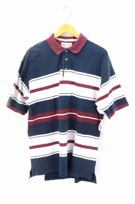Eddie Bauer （エディーバウアー） ボーダー柄ポロシャツ メンズ トップス