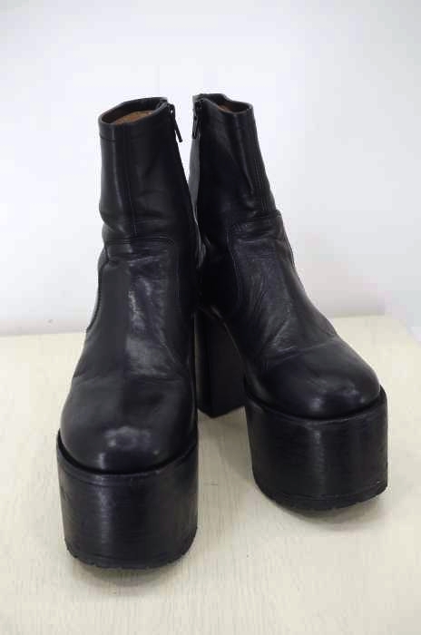 JOHN LAWRENCE SULLIVAN（ジョンローレンスサリバン） LEATHER PLATFORM BOOTS レディース シューズ