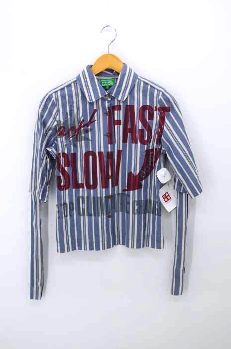 Vivienne Westwood RED LABEL（ヴィヴィアンウエストウッドレッドレーベル） CHOICE ペイント加工ストライプシャツ レディース トップス
