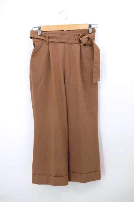 UNITED ARROWS green label relaxing（ユナイテッドアローズグリーンレーベルリラクシング） バックゴム ワイド ベルト パンツ レディース パンツ