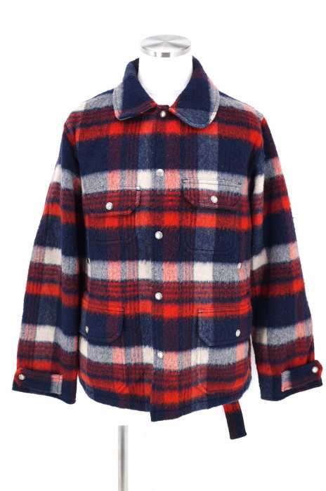 JUNYA WATANABE COMME des GARCONS （ジュンヤワタナベコムデギャルソン） AD2005 ウールチェックベルテッドジャケット メンズ アウター