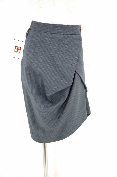 Vivienne Westwood RED LABEL （ヴィヴィアンウエストウッドレッドレーベル） ストライプ変形スカート レディース スカート