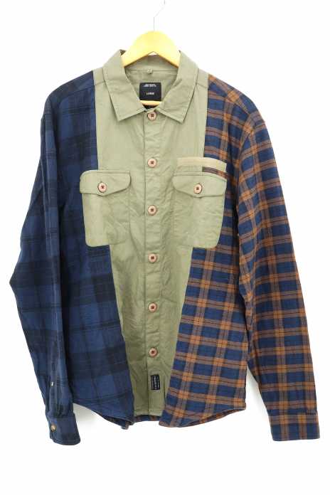 10Deep（テンディープ） 柄切替ボタンシャツ リメイク メンズ トップス