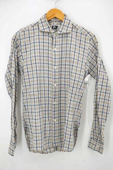 Engineered Garments (エンジニアードガーメンツ) チェック柄ボタンシャツ ホリゾンタルカラー メンズ トップス