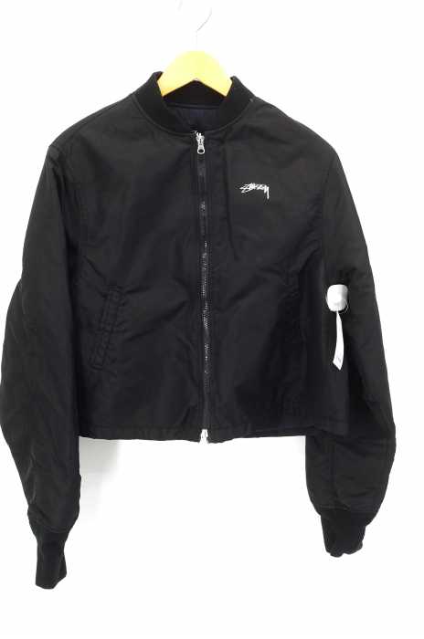 STUSSY (ステューシー) バックプリントショート丈 MA-1 レディース アウター