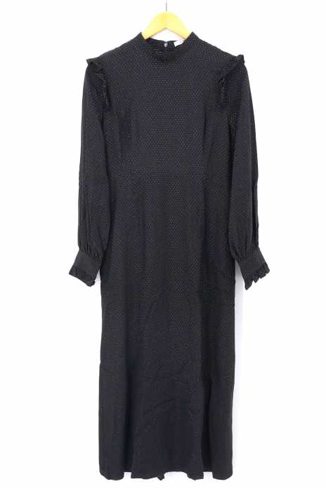 CLANE （クラネ） 19AW LAME DOT FRILL ONE PIECE レディース ワンピース