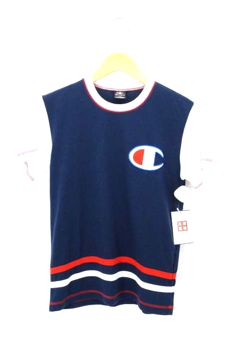 Champion(チャンピオン) クルーネック ロゴ刺繍Tシャツ レディース トップス