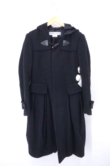 COMME des GARCONS COMME des GARCONS（コムデギャルソンコムデギャルソン） AD2006 フード裏フリル装飾 バックプリーツ ダッフルコート レディース アウター