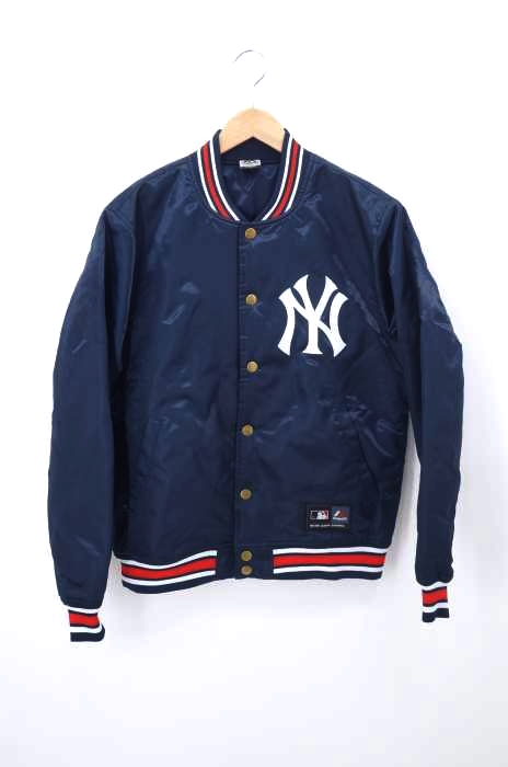 MAJESTIC（マジェスティック） ヤンキース ロゴワッペン装飾スタジャン メンズ アウター