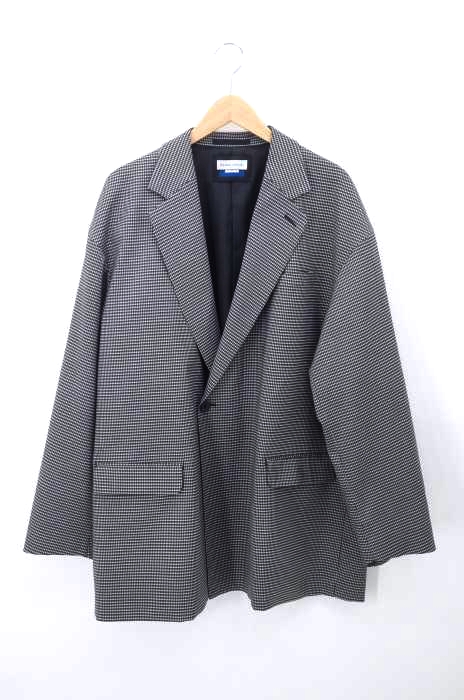 MAISON SPECIAL（メゾンスペシャル） 21SS ウール ブレンド チェック プライム オーバーセミ ダブルテーラード ジャケット メンズ アウター