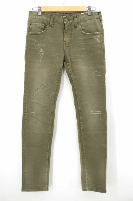 BAYFLOW （ベイフロー） SLIM SKINNY ダメージリペア加工パンツ メンズ パンツ
