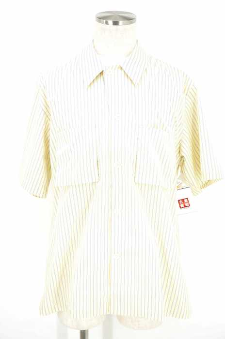 .efiLevol(エフィレボル) Half Sleeve Striped Ewen Shirt 開襟ストライプシャツ メンズ トップス