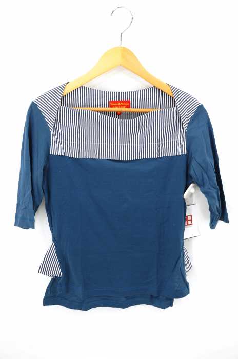 Vivienne Westwood RED LABEL (ヴィヴィアンウエストウッドレッドレーベル) オーブ刺繍 切替カットソー レディース トップス