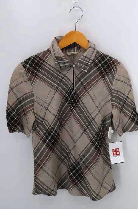 AQUASCUTUM（アクアスキュータム） リネンチェックスカート レディース スカート