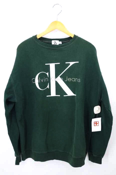 CALVIN KLEIN（カルバンクライン） 90S カナダ製 デカロゴプリントスウェット メンズ トップス