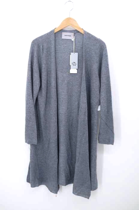 CASHYAGE(カシヤージュ) 畦 カシミヤ シルク ロングカーディガン レディース トップス
