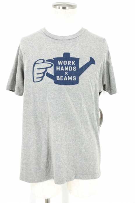 WORKHAND×BEAMS (ワークハンズ×ビームス) ロゴプリントTシャツ メンズ トップス