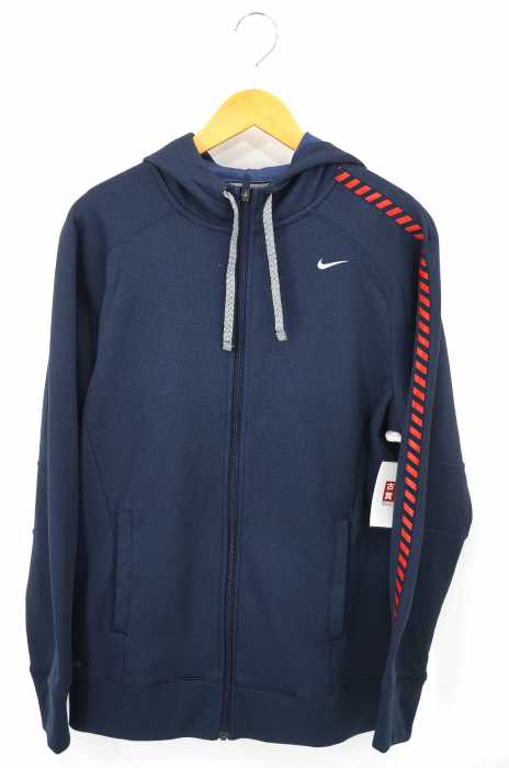 NIKE (ナイキ) 袖ラインプリントフードジャケット メンズ アウター
