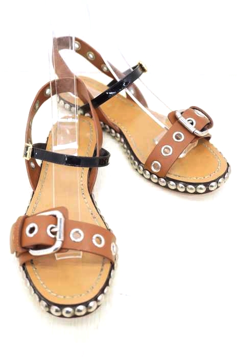 MARNI（マルニ） レザーストラップスタッズサンダル レディース シューズ