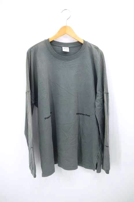 thisisneverthat（ディスイズネバーザット） ロゴプリント ロングスリーブTシャツ メンズ トップス