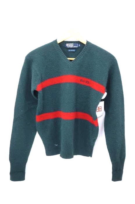 Polo by RALPH LAUREN（ポロバイラルフローレン） ロゴ刺繍 Vネックニット メンズ トップス
