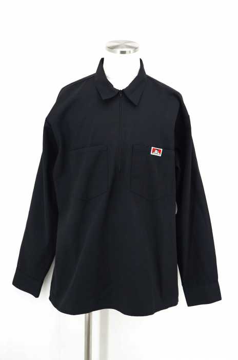 BEN DAVIS (ベンデイビス) USA製 ハーフジップワークシャツ メンズ トップス