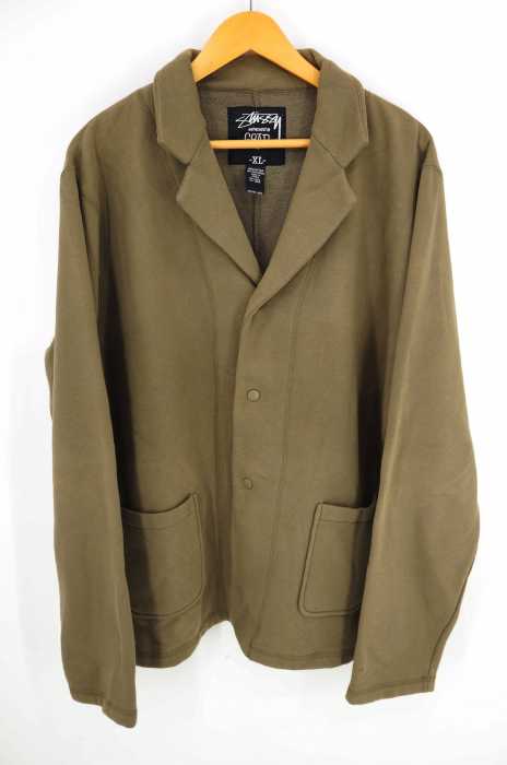 STUSSY (ステューシー) GEAR 裏起毛スウェットカーディガン メンズ トップス