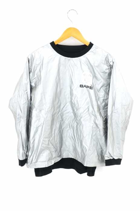 BAPE(ベイプ) ナイロン切替スウェット メンズ トップス
