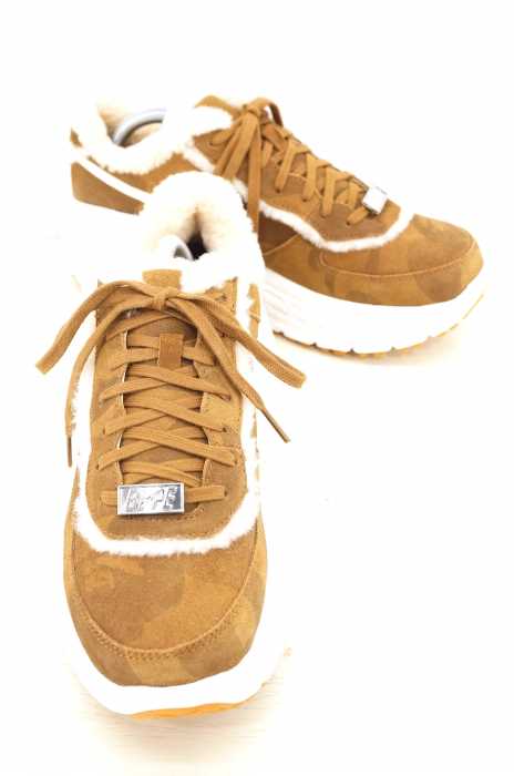 A BATHING APE × UGG（ア ベイシング エイプ アグ） ダットシューズ  ベイプスター ファー ムートン スニーカー メンズ シューズ