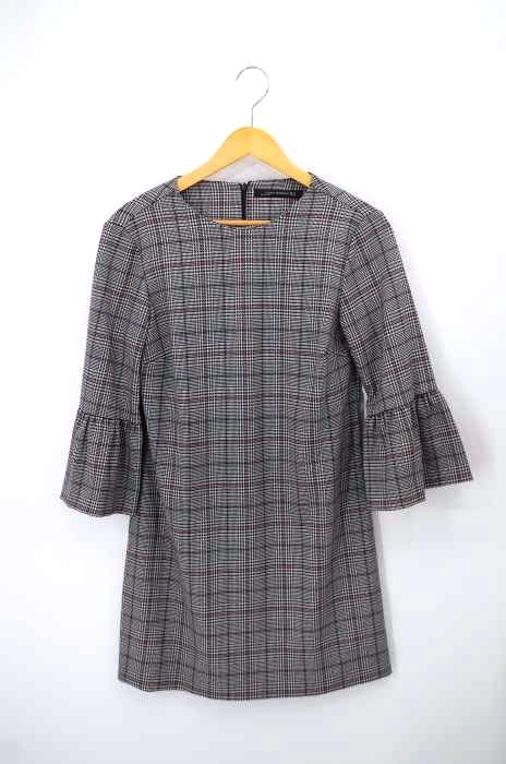 ZARA WOMAN（ザラ ウーマン） グレンチェック七分丈ワンピース レディース ワンピース