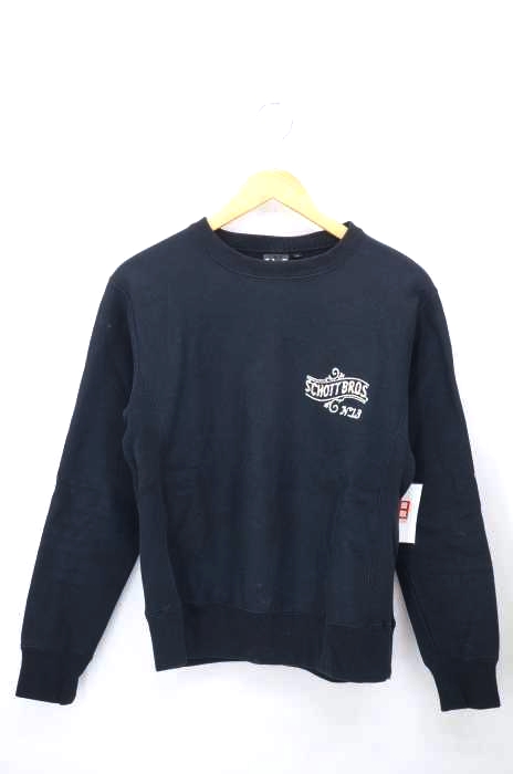 Schott NYC（ショット ニューヨーク） バックチェーンステッチ刺繍スウェット メンズ トップス