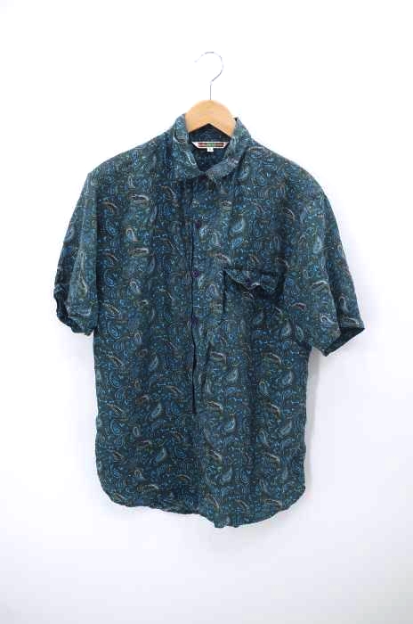 USED古着(ユーズドフルギ) ペイズリー柄ボタンシルクシャツ メンズ トップス