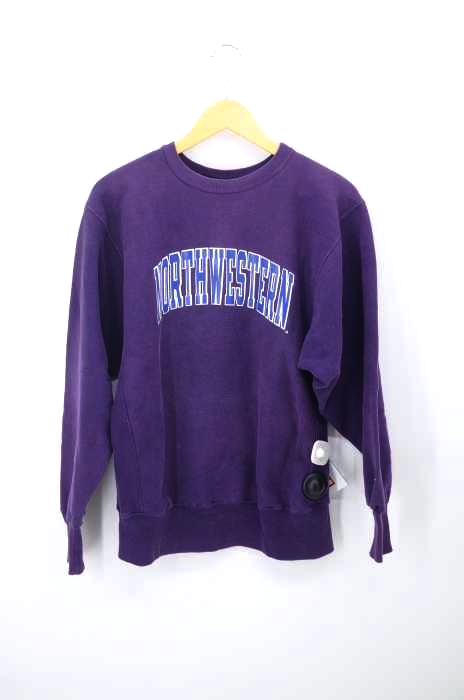 Champion（チャンピオン） 90S USA製 刺繍タグ REVERSE WEAVE NORTHWESTERN クルーネックスウェット メンズ トップス